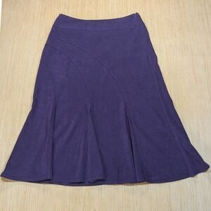 Cato Skirt Maxi Faux Suede Dark Purple A Line Whimsygoth Witchy Fairy Women's 12